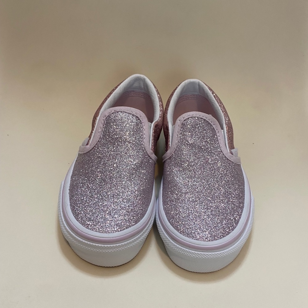 ✨Pink, glitter, Slip On Vans✨